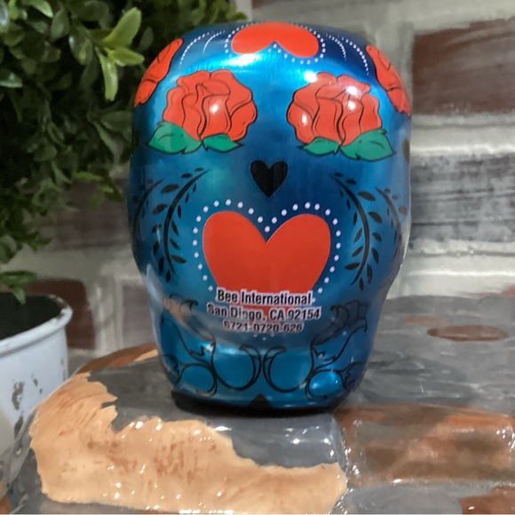 “3/$15 - Halloween Skull Tin Container - Very Gently Used - Picture 7 of 11